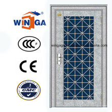 Silver Color Stainless Steel Sunproof Metal Security Door (W-GH-26)